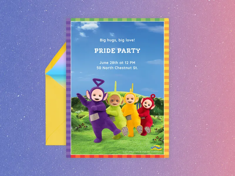Teletubbies: Fields of Fun - pride - Invitation