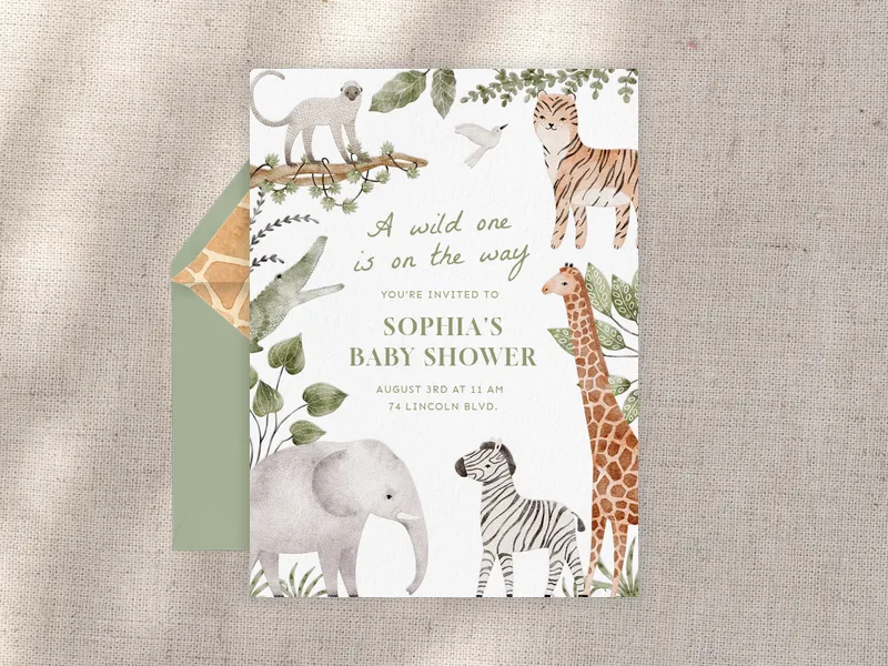 Wild, Wild, Watercolor - babies_kids - Invitation