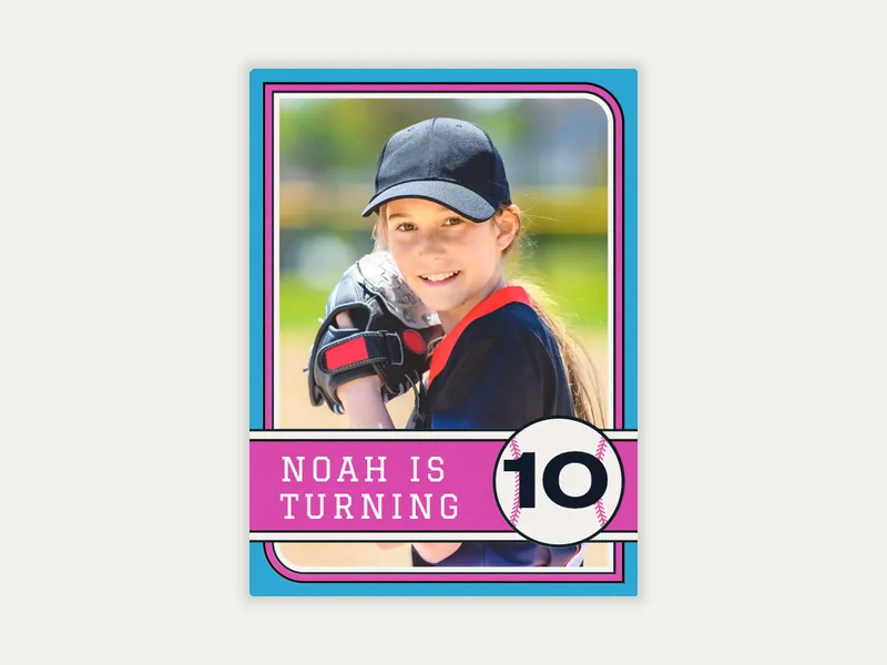 Rookie of the Year (Photo) Invitation free template design