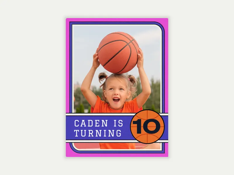 Rookie of the Year (Photo) Invitation free template design