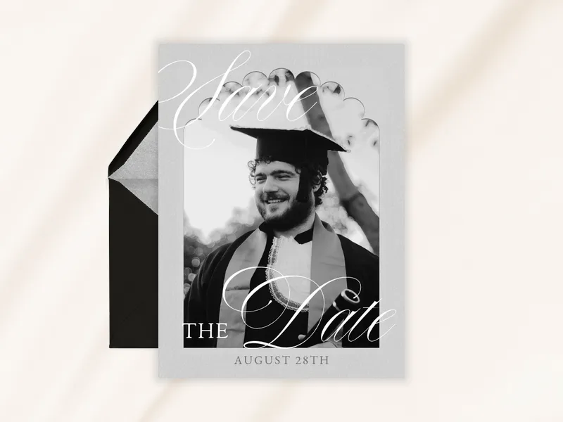 Cloudtop Portrait (Photo) - graduation_save_the_date - Invitation