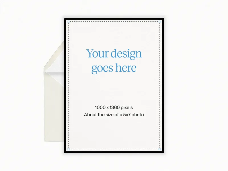 Upload Your Own Design (Portrait) Invitation premium template design