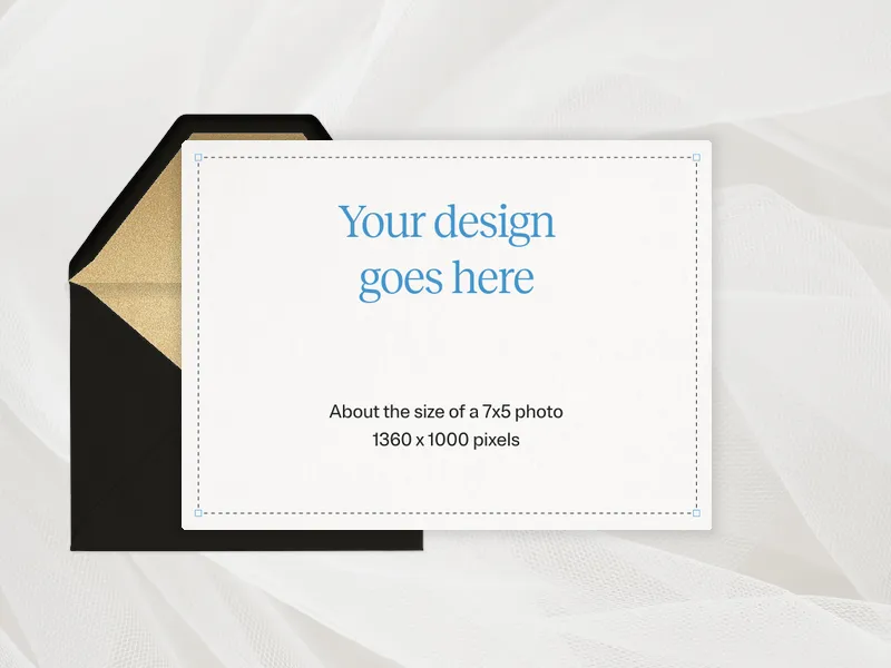 Upload Your Own Design (Romantic Tulle) Invitation premium template design