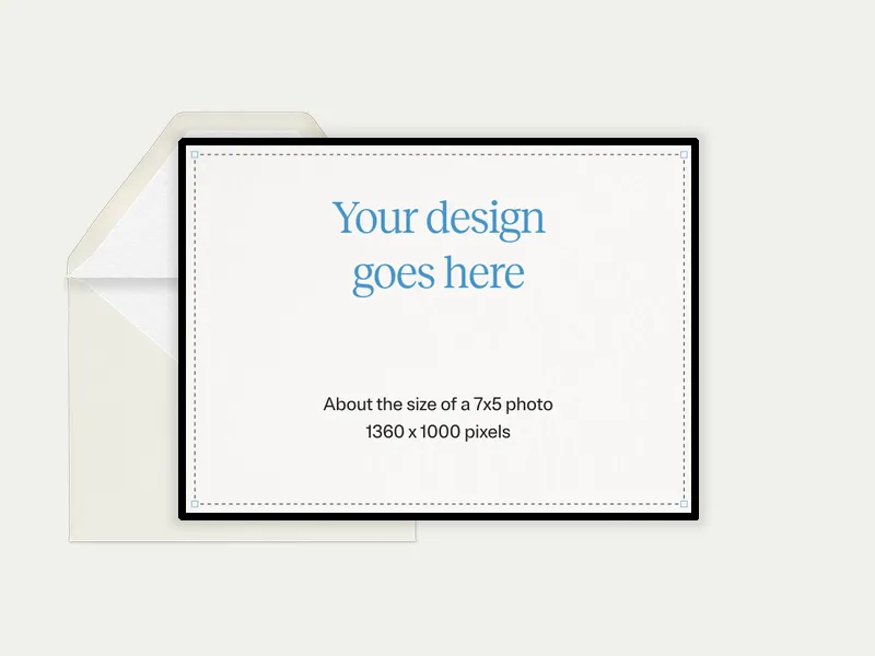 Upload Your Own Design (Landscape) Invitation premium template design