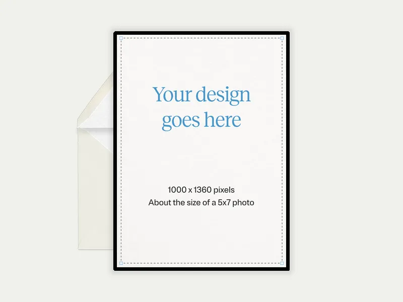 Upload Your Own Design (Portrait) Invitation premium template design