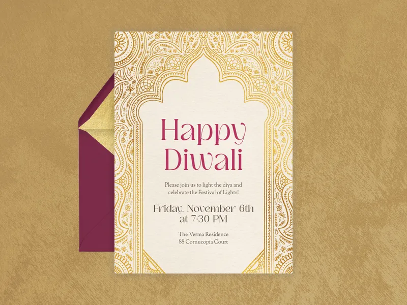 Diwali Archway - diwali - Invitation