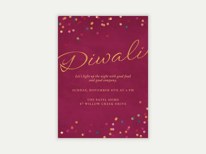 Diwali Shine - diwali - Invitation