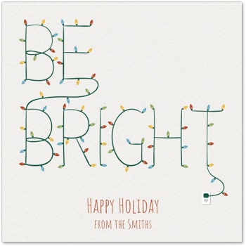 Be Bright Lights Card