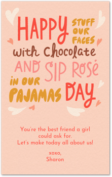 Happy Stuff Our Faces Day Card