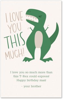 I Love You This Much Card