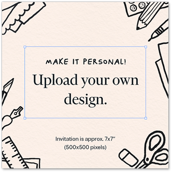 Design Your Own Square Card