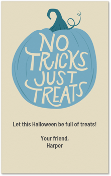 Blue Pumpkin Card