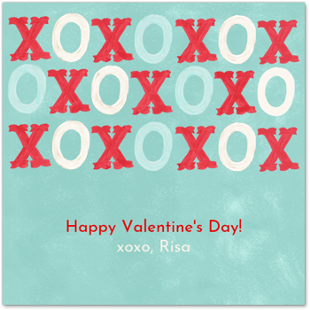 Painted XOs Card