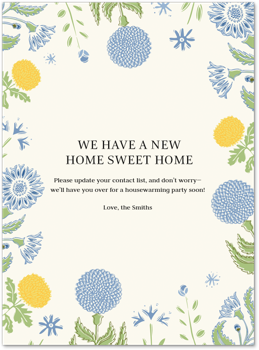 Cottagecore Moving Announcement Card