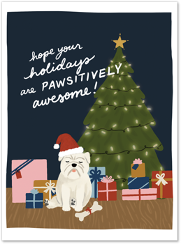 Pawsitively Awesome by Slightly Stationery Card