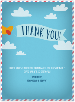 Airplane Thank You Card