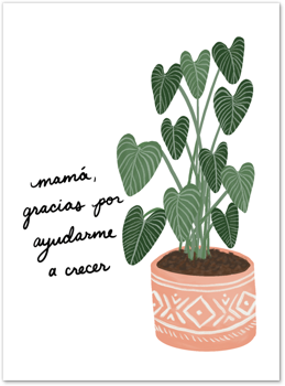Ayudarme a Crecer Card by Slightly Stationery Card