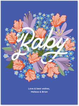 Baby in Bloom Card
