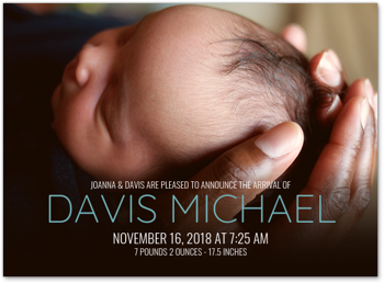 Baby Name Center Card