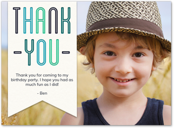 Banner of Thanks Card