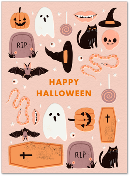 Bats, Cats & Hats, Oh My! Card by TÃ nia GarcÃa Card