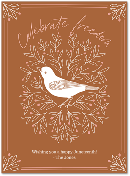 Bird Juneteenth Card