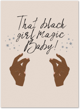 Black Girl Magic Card by Nikki Chu Card