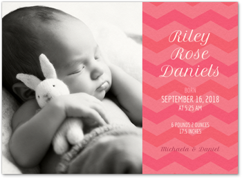 Chevron Welcome Card