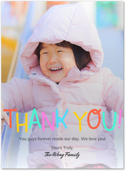 Colorful Thank You Card