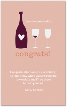 Congrats Wine Survival Kit Card
