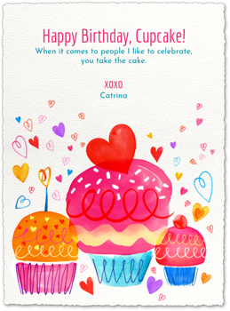 Cupcake Wishes Card