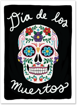 DÃa de los Muertos Card by Slightly Stationery Card
