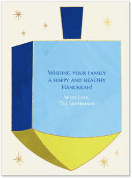 Dreidel Color Block Card