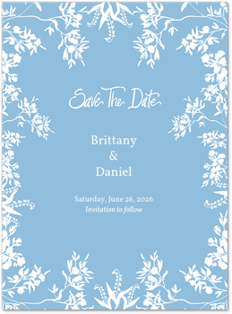 Dusty Blue (Save the Date) by Larsen McDowell Card