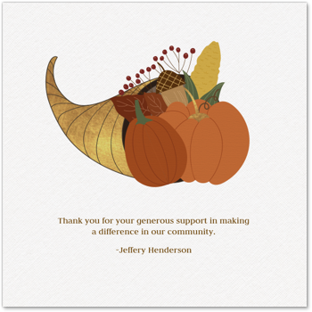 Cornucopia Card