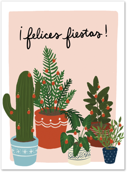Felices Fiestas Card by Slightly Stationery Card