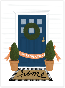 Front Door Card by Slightly Stationery Card