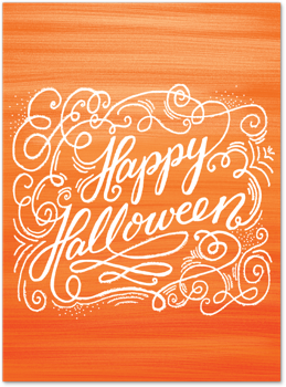 Halloween Scrolls Card by Slightly Stationery Card