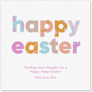 Happy Easter Type Card