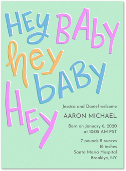 Hey Baby Hey Card