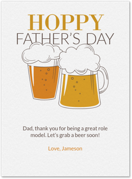 Hoppy Father's Day Card