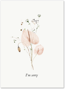 Ikebana Arrangement (I'm Sorry) Card