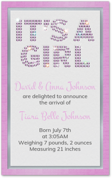 It's a Girl Card