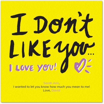 Like Love Card