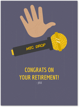 Mic Drop Card