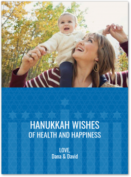 Modern Menorah Card