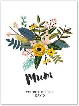 Mum Bouquet Mother's Day Card