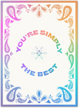 Rainbow Bandana Love You Card
