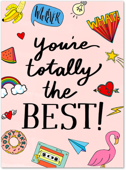 Retro Stickers Card by Nikki Chu Card