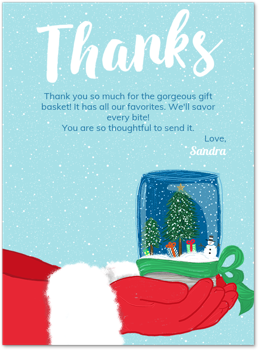Santa Join Us Thank You Card